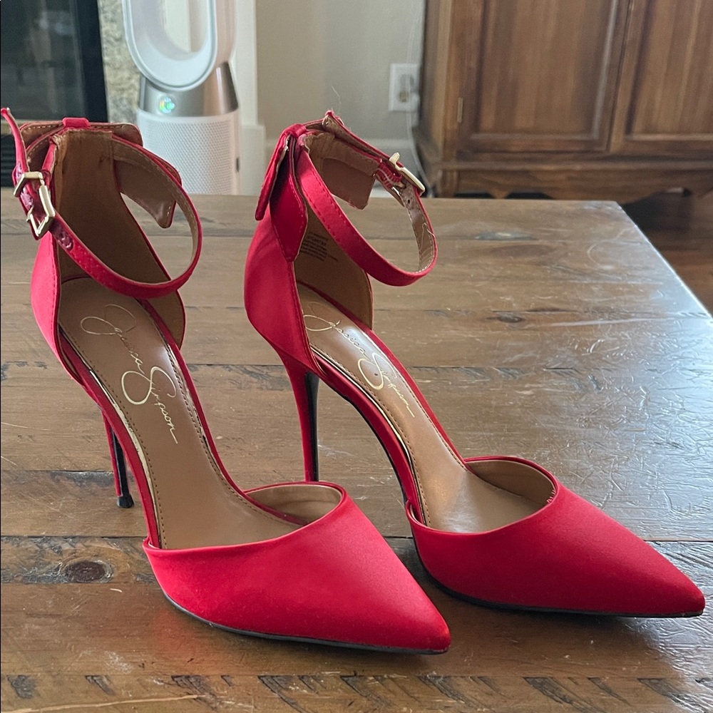 Jessica Simpson Vibrant Red Heels